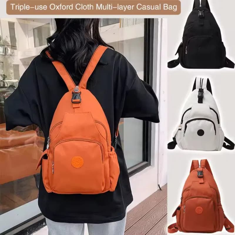 Multiuso Compacta - Bolsa Transversal Unissex Mochila/Bolsa de Ombro Impermeável