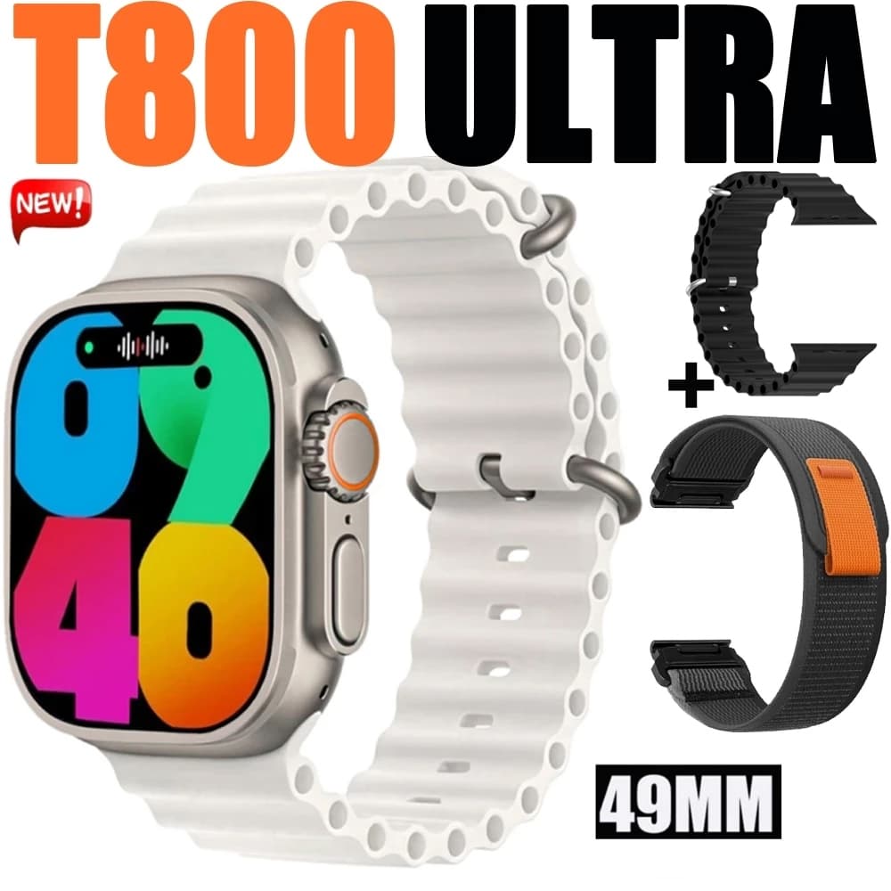 2025 Nova Série 8 Relógio T800 Ultra Smart Watch Esportivo Sem Fio À Prova D'água T800 Ultra2 MAXHomens Mulheres Relógio