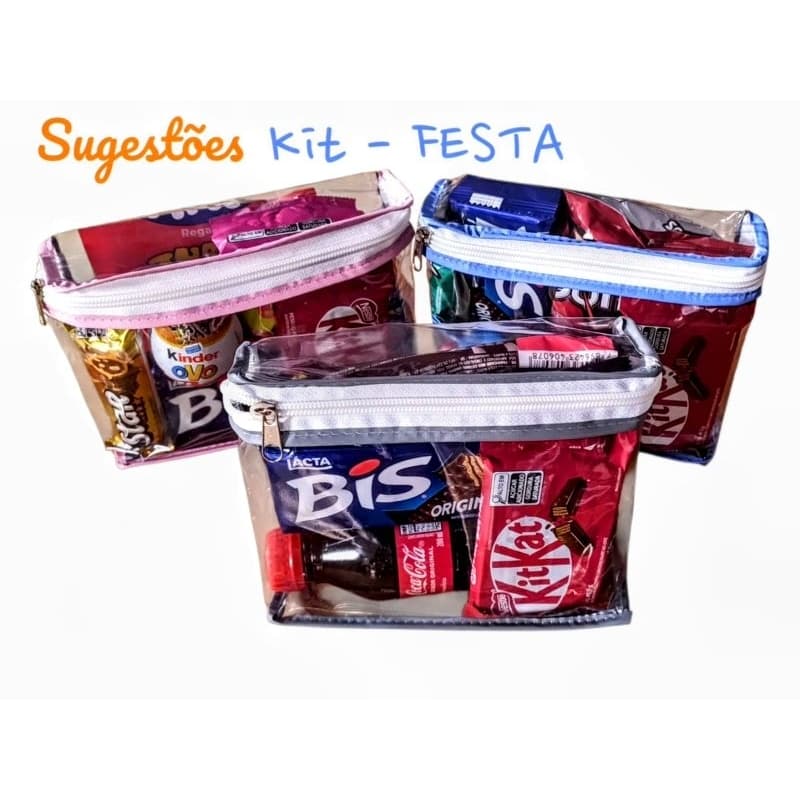 Kit c/ 7 Und - Necessaires Várias Cores- Organizador e Multiuso Perfeito para Guardar Utensílios Pessoais e Roupas, Mala