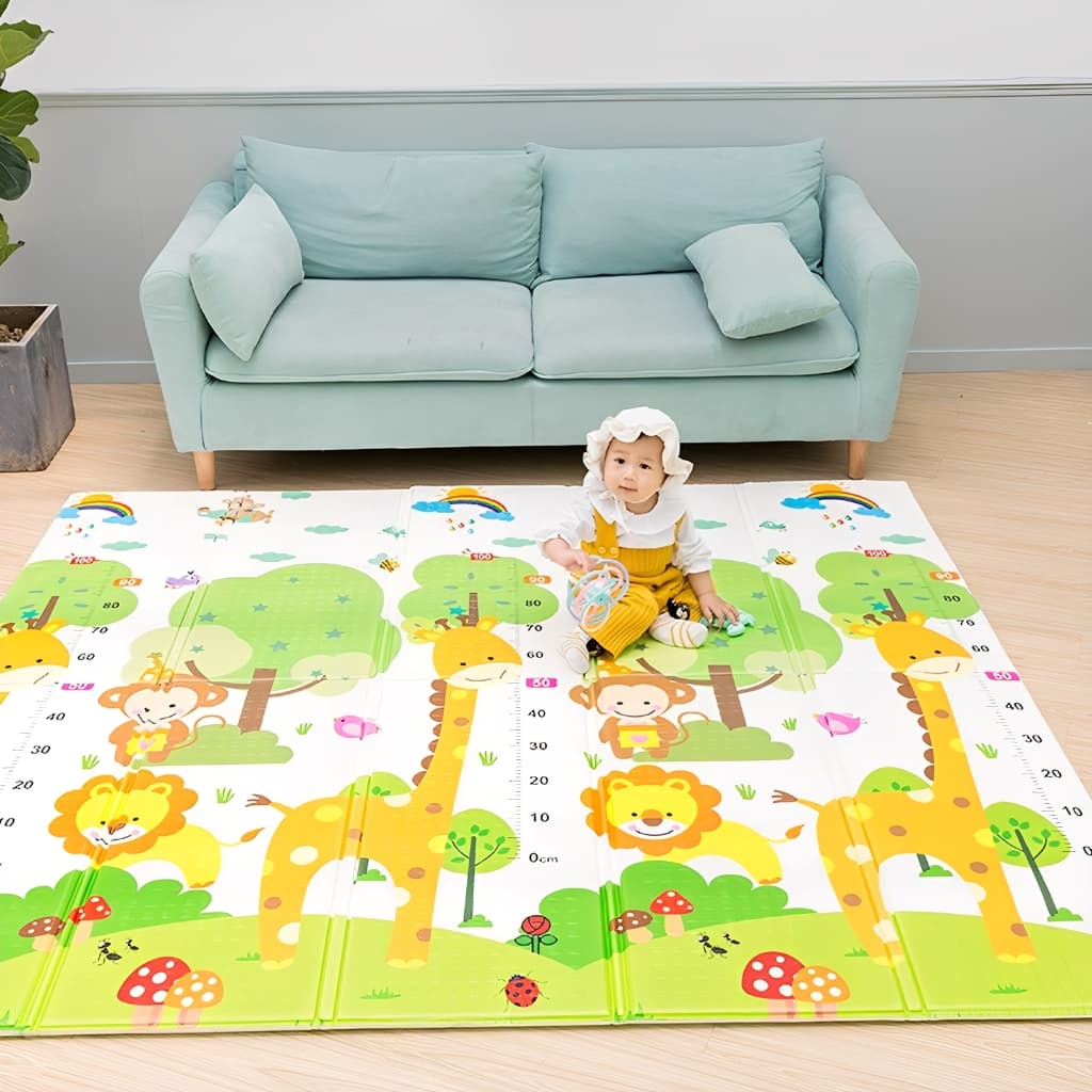 Tapete de Atividades Térmico Infantil Emborrachado Educativo Bebê Crianças Tatame Dobrável Estampas