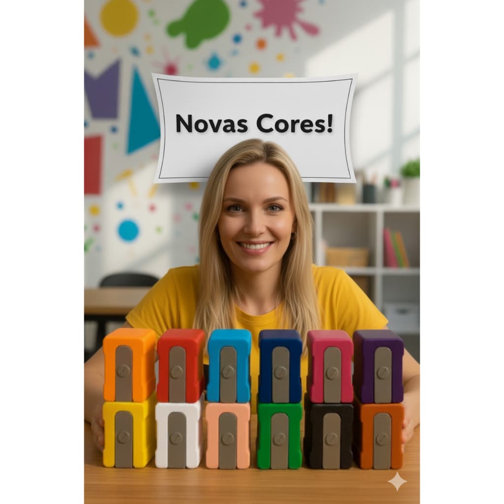 Porta Caneta Apontador Gigante Criativo Organizador Mesa Infantil Porta Lápis Decorativo 3D