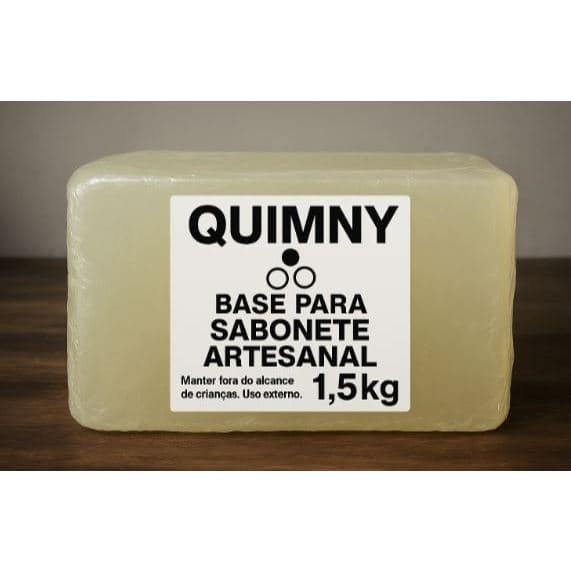 Base Glicerinada Transparente 1,5 kg QUIMNY – Para Sabonete Artesanal Premium