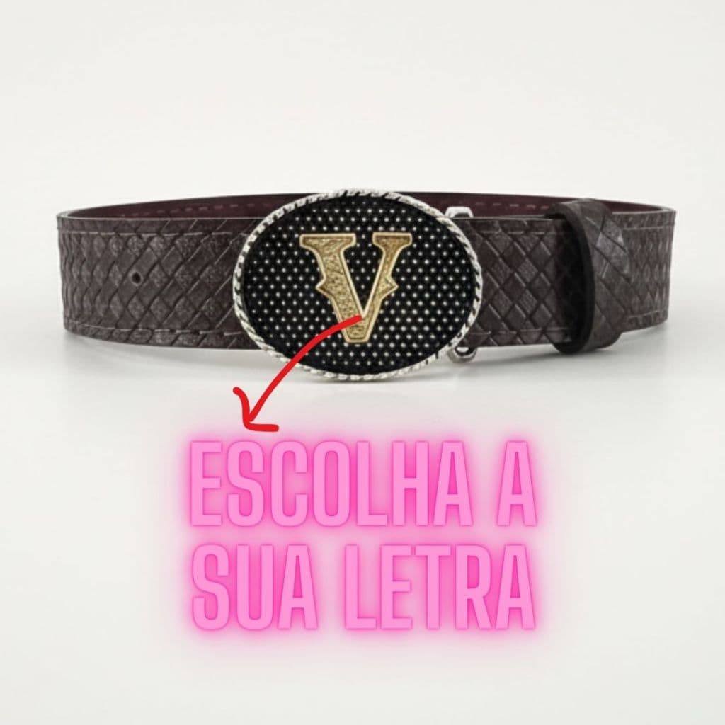 Cinto Country Infantil Personalizado Letra Inicial do Nome Exclusividade Lancamento Rodeio Crianca Festa