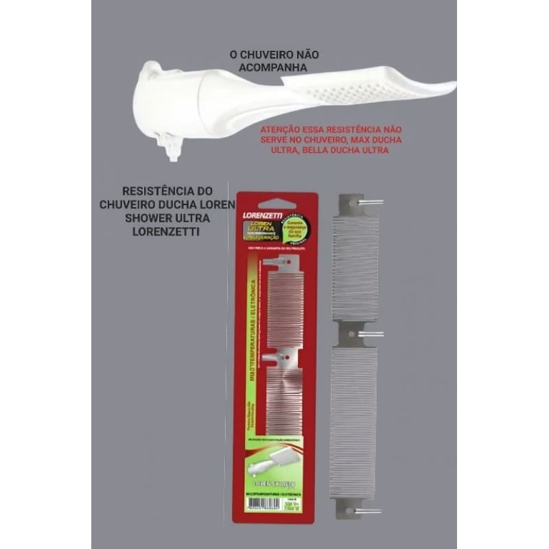 RESISTÊNCIA CHUVEIRO DUCHA LOREN SHOWER ULTRA 220V 6800W LORENZETTI
