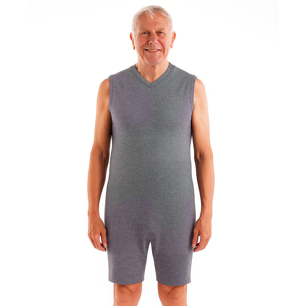 Macacão Adaptado Para Idoso Não Mexer Na Fralda