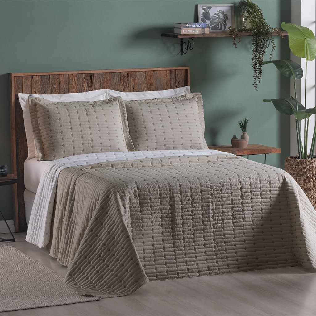 Cobre Leito SOLTEIRO, CASAL, QUEEN ou KING Percal 200 Fios Decor Dupla Face