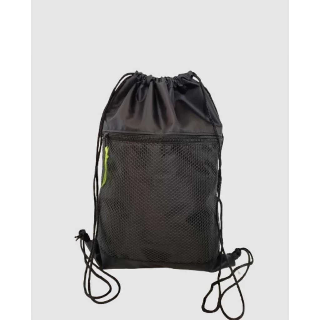 MOCHILA SACO ESPORTIVO CORDÃO PRETO LISO SPORT