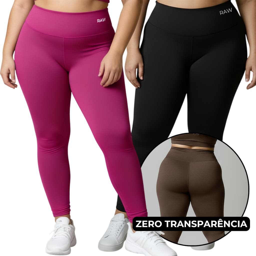 Calça Legging Plus Size Academia Feminina Cintura Alta Compressão