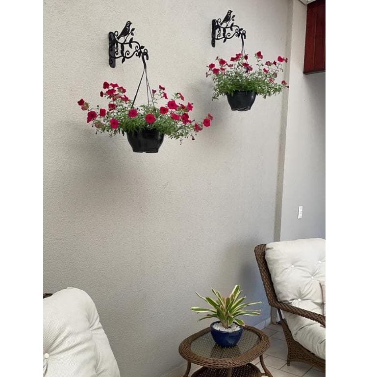 GANCHO SUPORTE PARA PLANTAS PAREDE JARDIM VERTICAL MODERNO DESENHO DE BICHOS