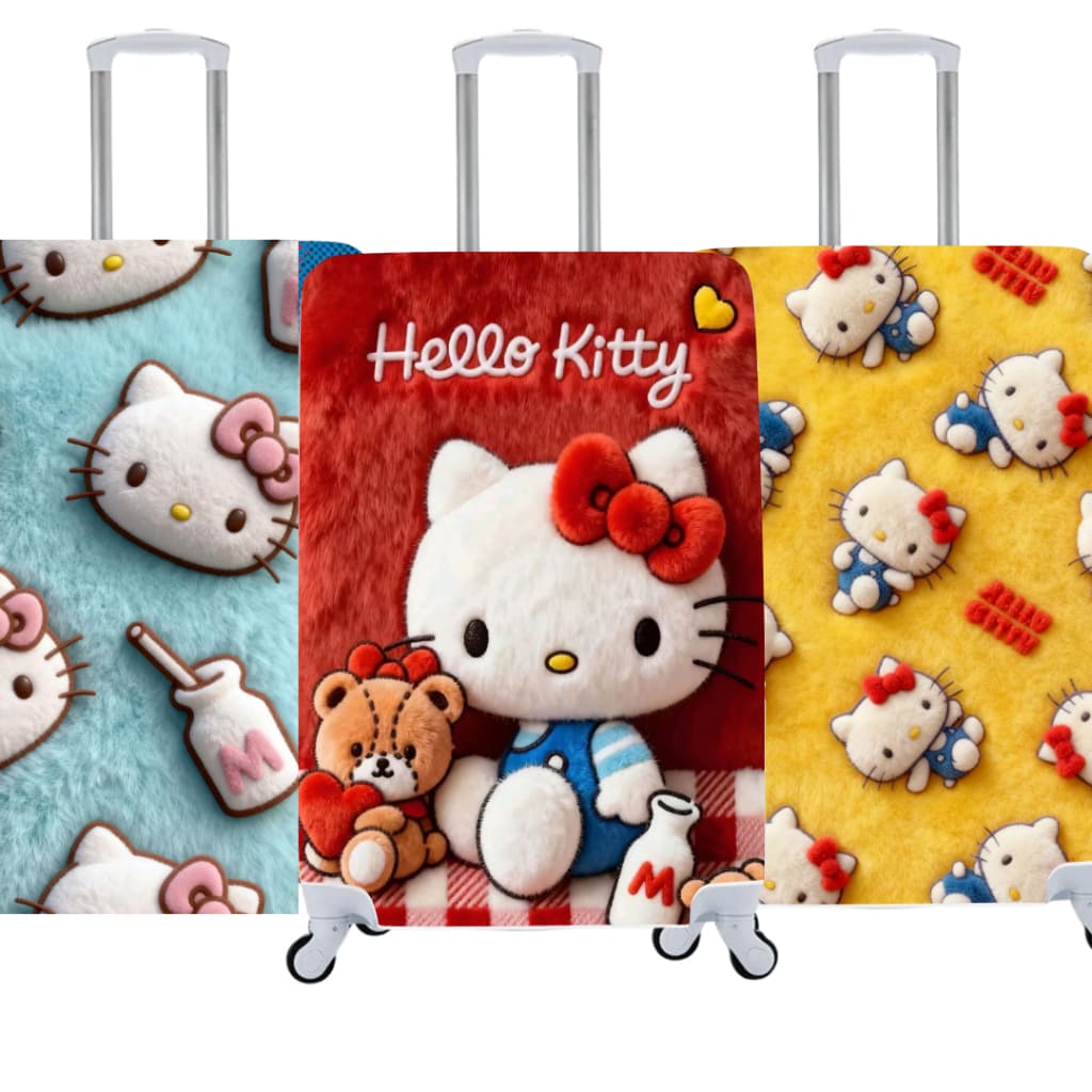 Capa De Mala Personalizada Hello Kitty Viagens Bagagens 02