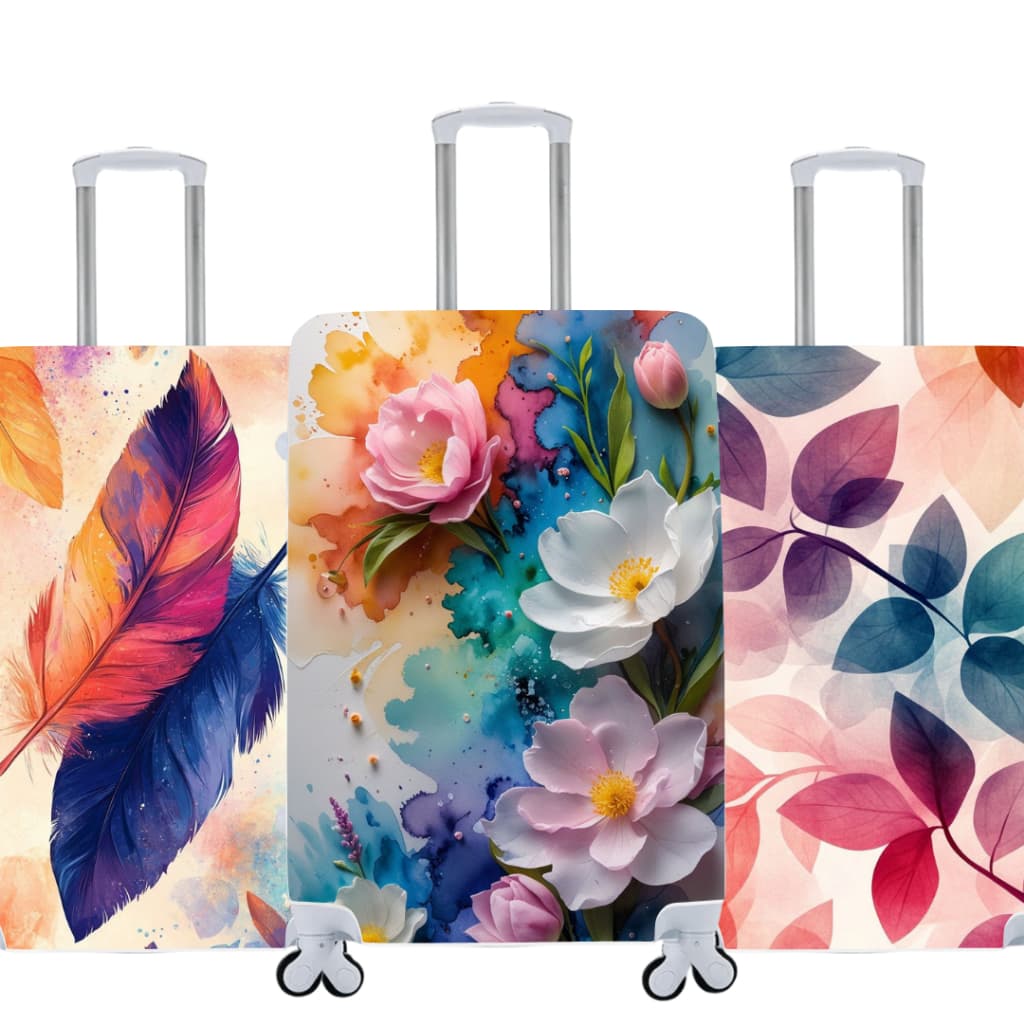 Capa De Mala Personalizada Natureza Viagens Bagagem