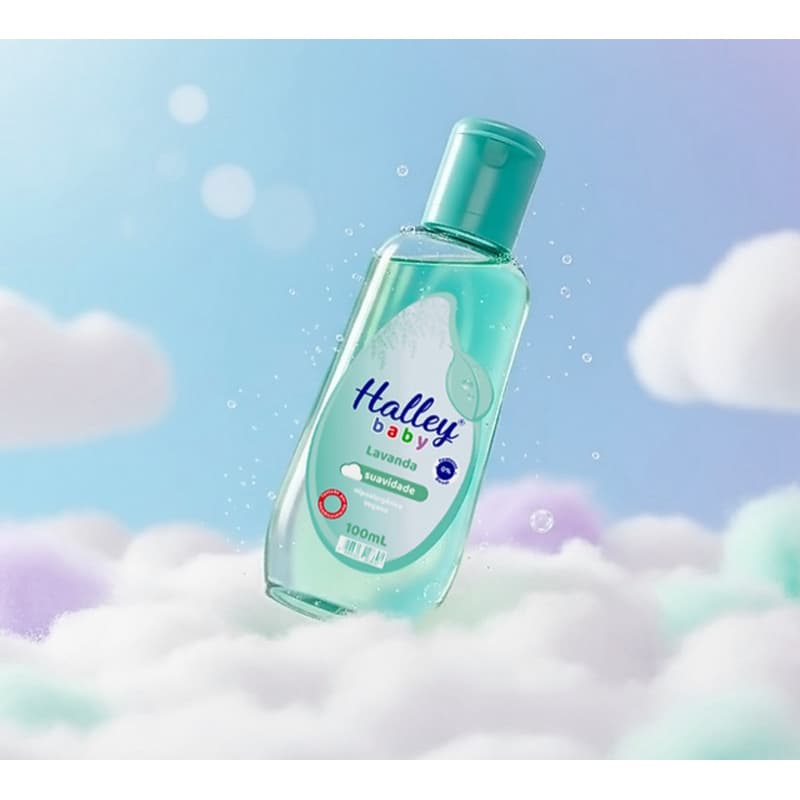 1 Frasco Colonia Infantil Lavanda Suavidade Hipoalergenico Vegano Halley Baby 100 ml
