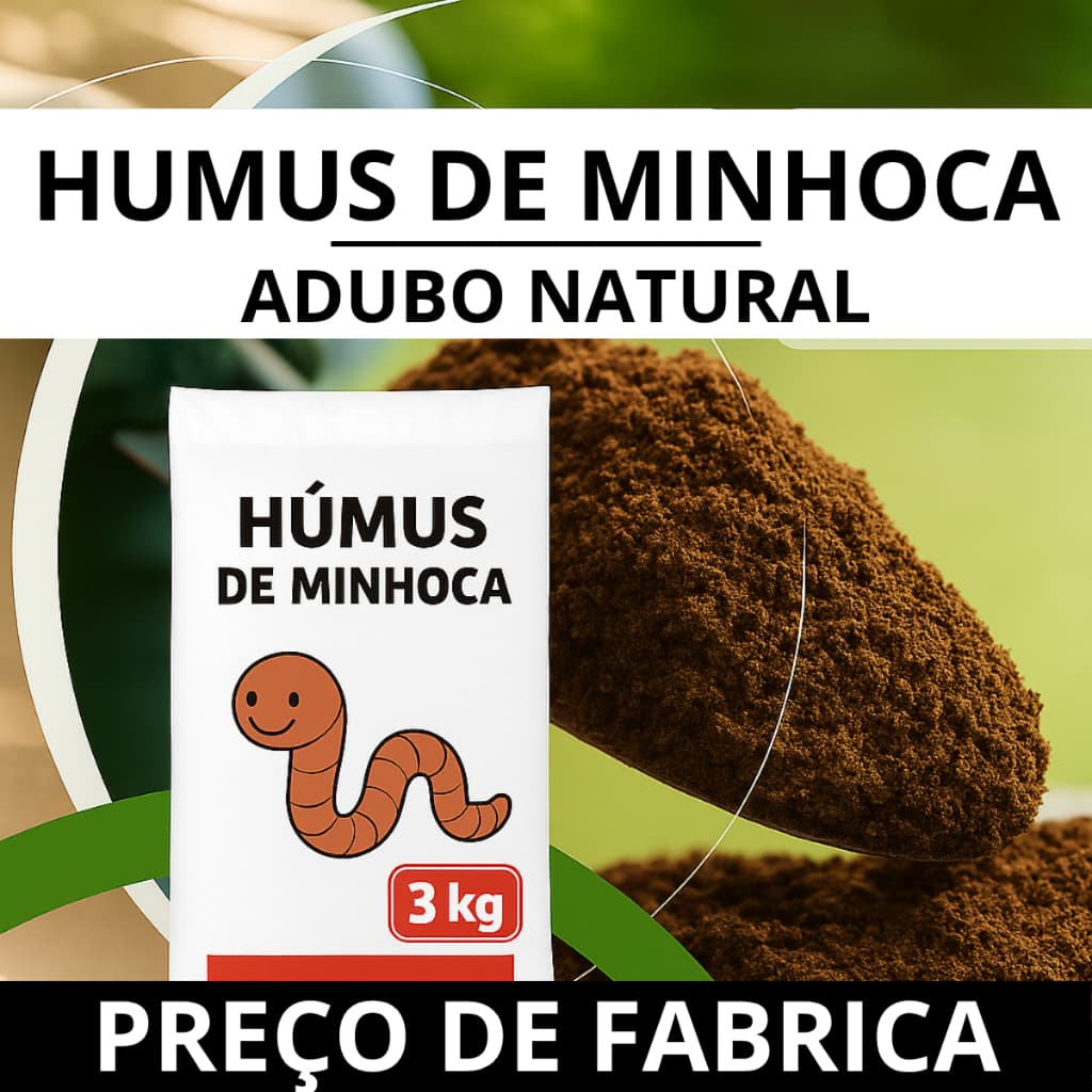 3kg Húmus de Minhoca Adubo Orgânico para Plantas, Hortas e Jardins FRANO GARDEN rosa deserto terra