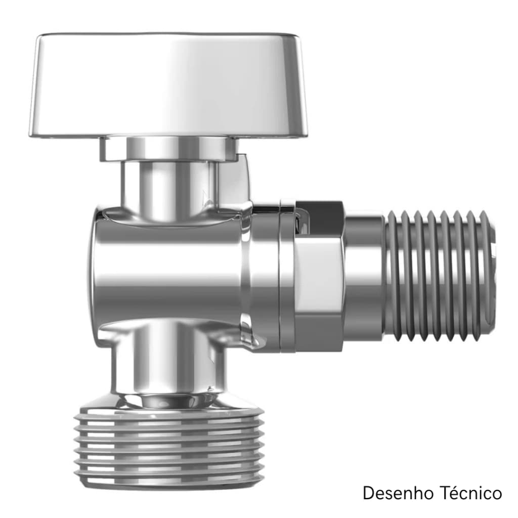 Registro Maquina Lavar Roupa Louca Jardim 1/2x3/4 Torneira Registro