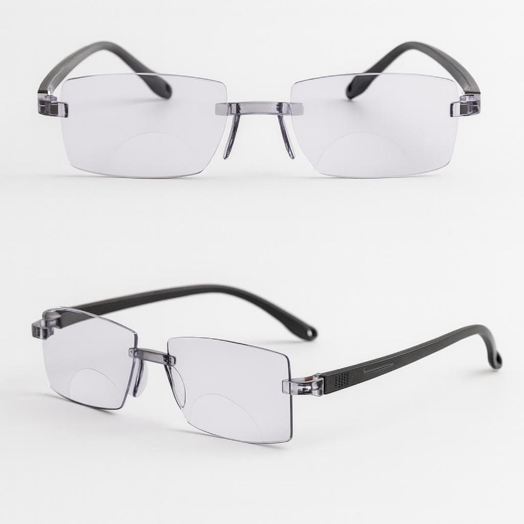 Óculos de grau Bifocal perto e longe com bloqueio de luz azul - lentes ultex para leitura e descanso
