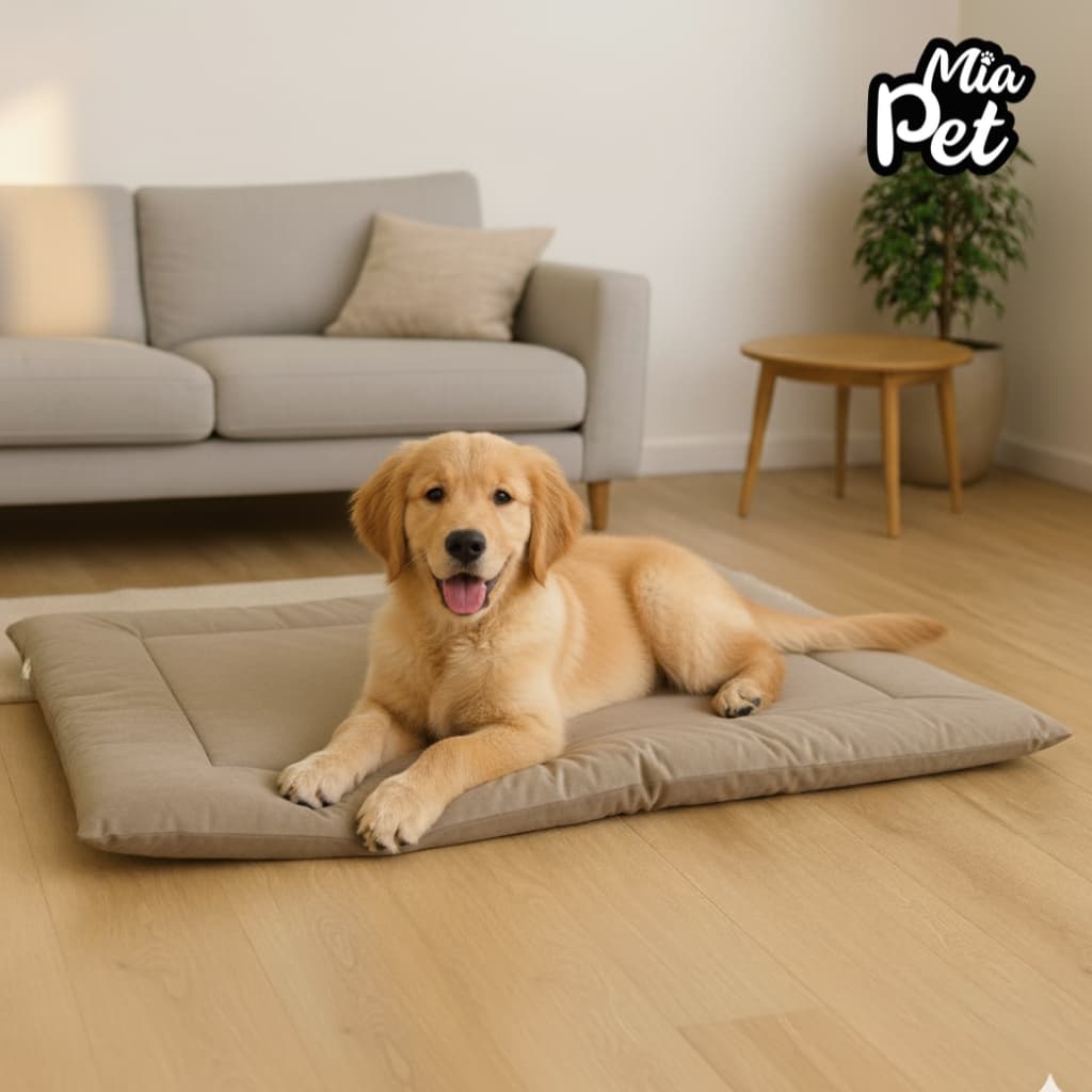 Colchonete Cama Pet de Suede ou Linho Resistente para cachorros e gatos Pequeno Médio e Grande Porte
