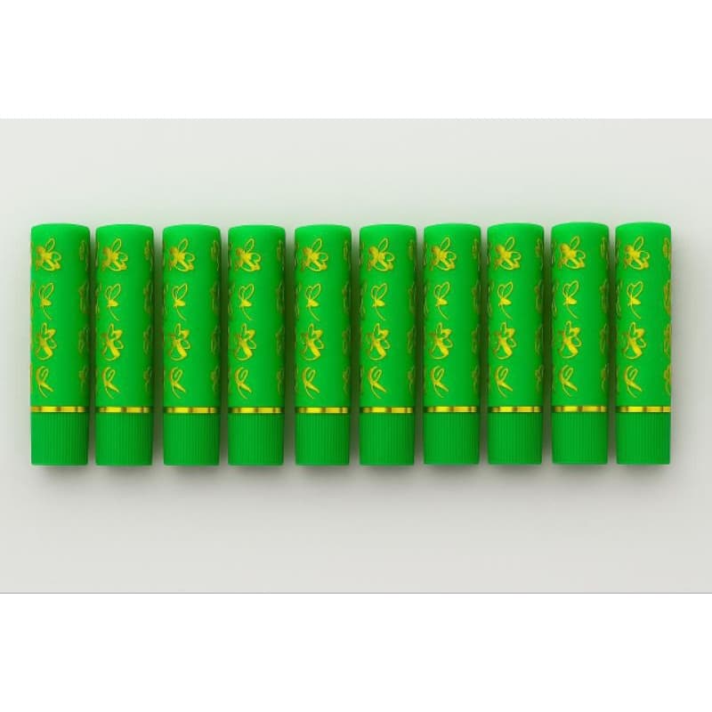 kit 10 pcs batom magico 24h  verde ,batom vovo,muda de cor, sombra flor