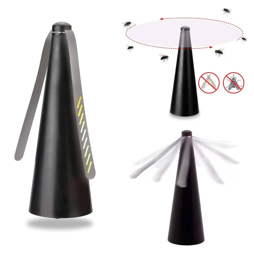 Ventilador Espanta Mosca Mosquito Repelente Armadilha Cozinha Sala Comida