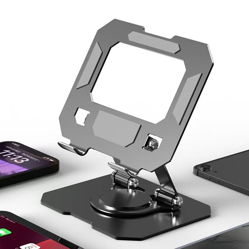 Suporte Universal Giratório - Suporte para Tablet e Celular em Alumínio, Totalmente Ajustável para Melhor Conforto Visua