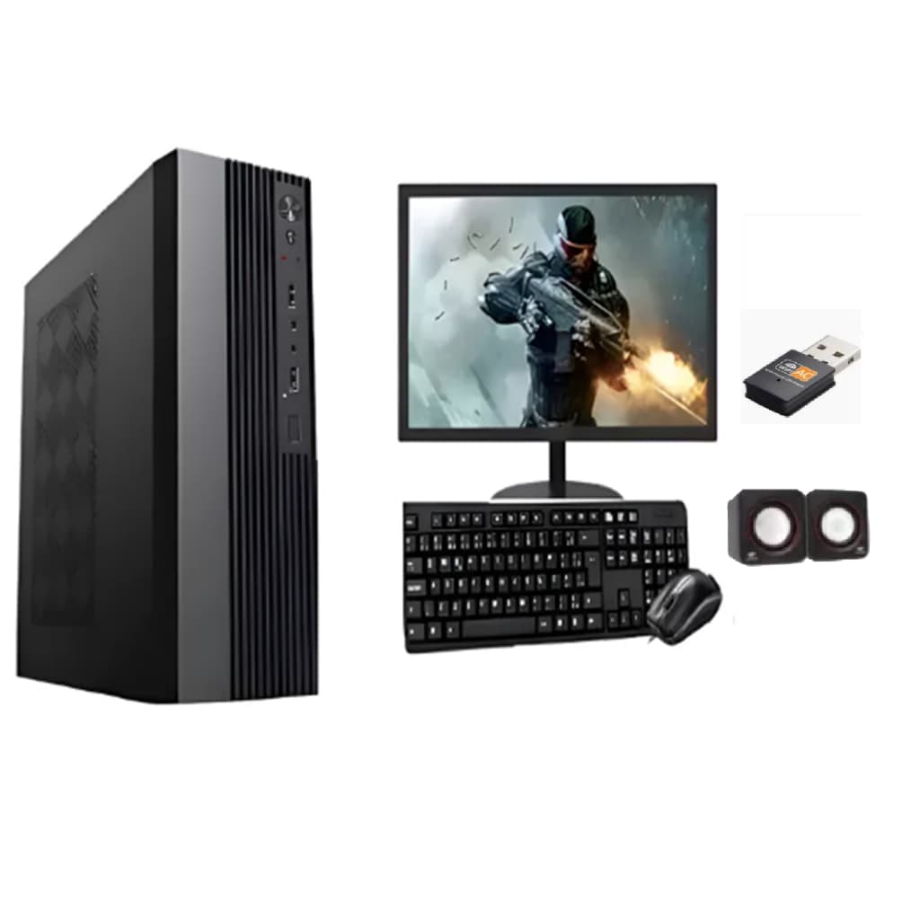 Mini Pc Intel Core I7 16gb Ram Ssd 480gb+moni 19"+Windows 11 wifi 5g
