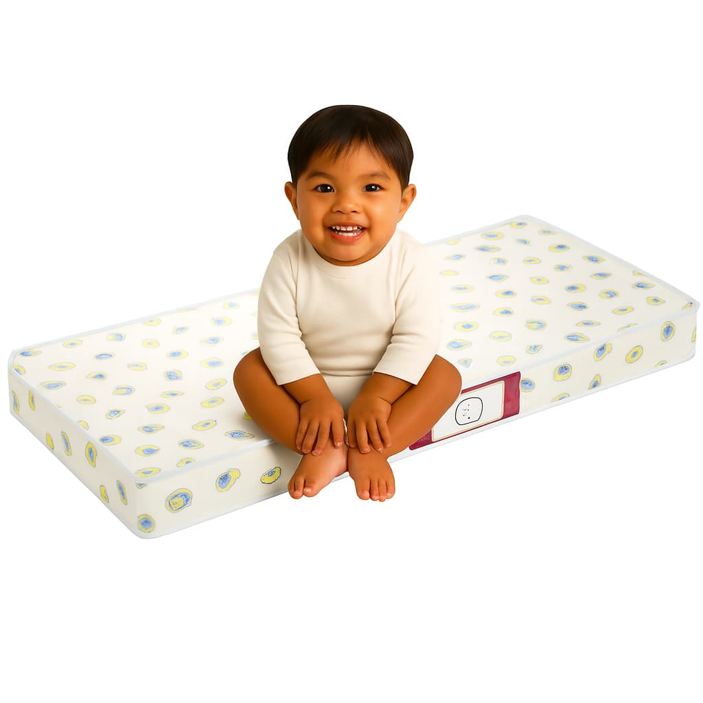 QUEIMA ESTOQUE Colchao de Berço 130x60x7 D18 Impermeável Face Respiravel Selo Inmetro Bejamin Moises