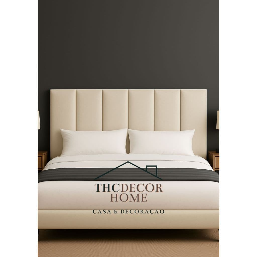 KIT Cabeceira Estofada Modular COURINO PREMIUM 60x20cm Autocolante | Fácil Instalação | ENVIO FULL