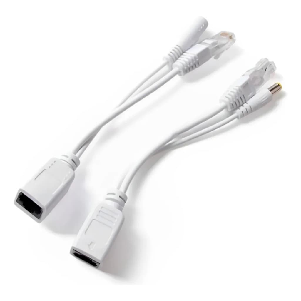 1 par  De Cabo Adaptador Injetor Poe Rj45 Macho Fêmea 20 Cm