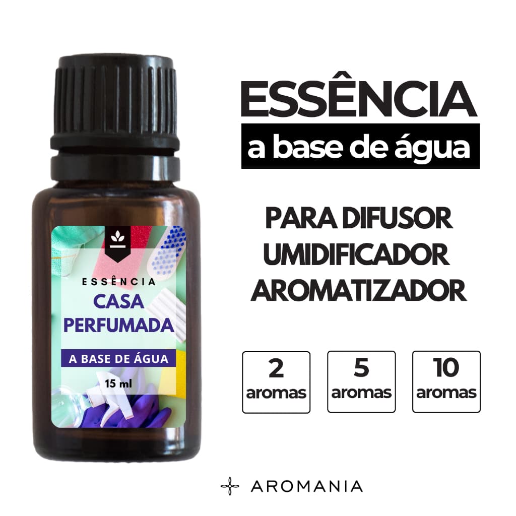 Essências 15ml Para Difusor, Umidificador e Aromatizador | Kits 2, 3, 5 ou 10 Aromas Premium