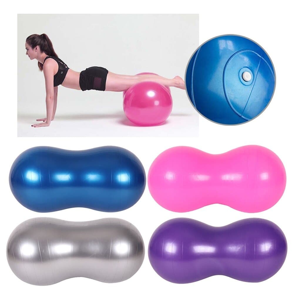 Bola Pilates Yoga Suiça 45*90cm Formato De Amendoim