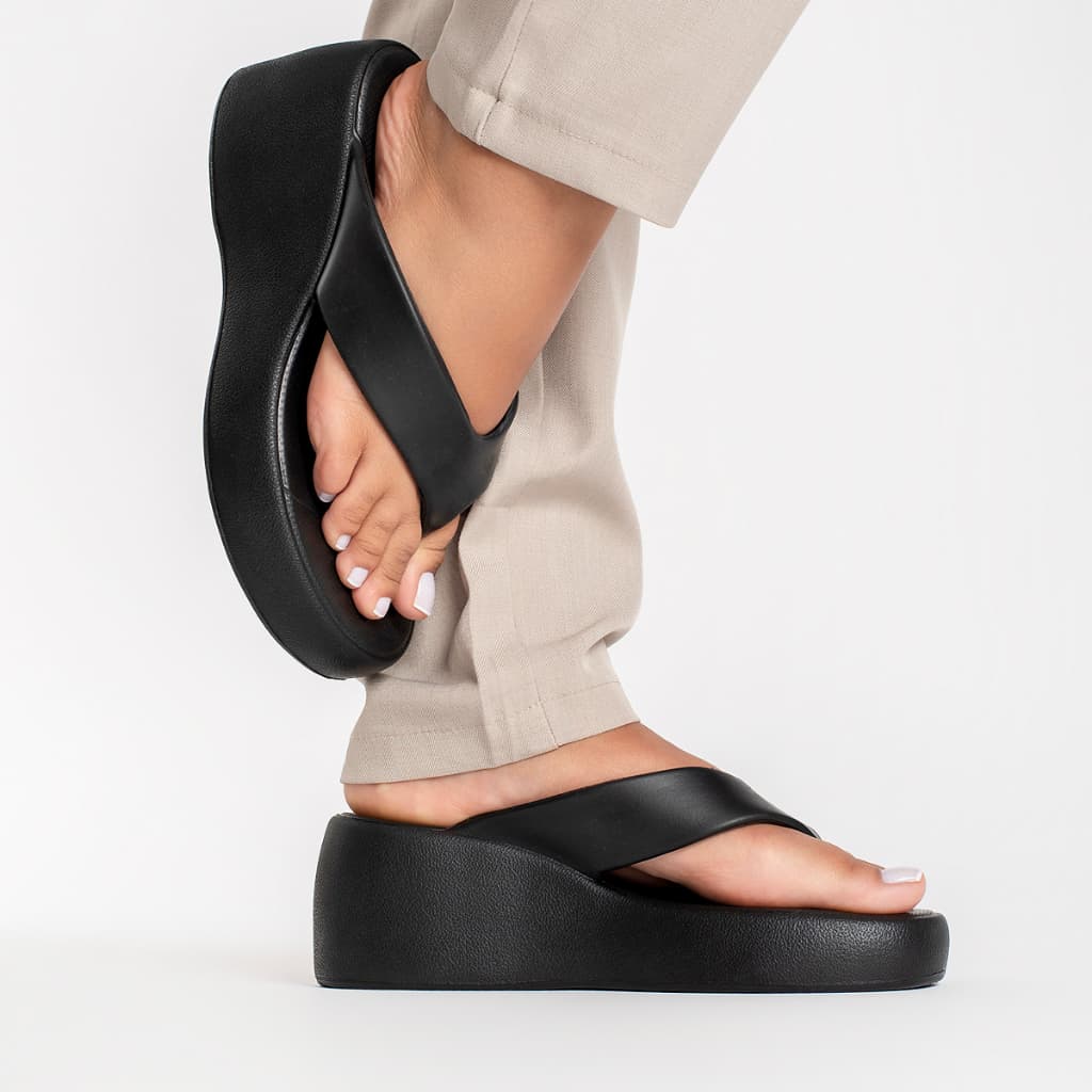 Sandália Tamanco Feminina Plataforma Eva Nuvem Casual Passeio Trabalho Ortopédico Para Esporão