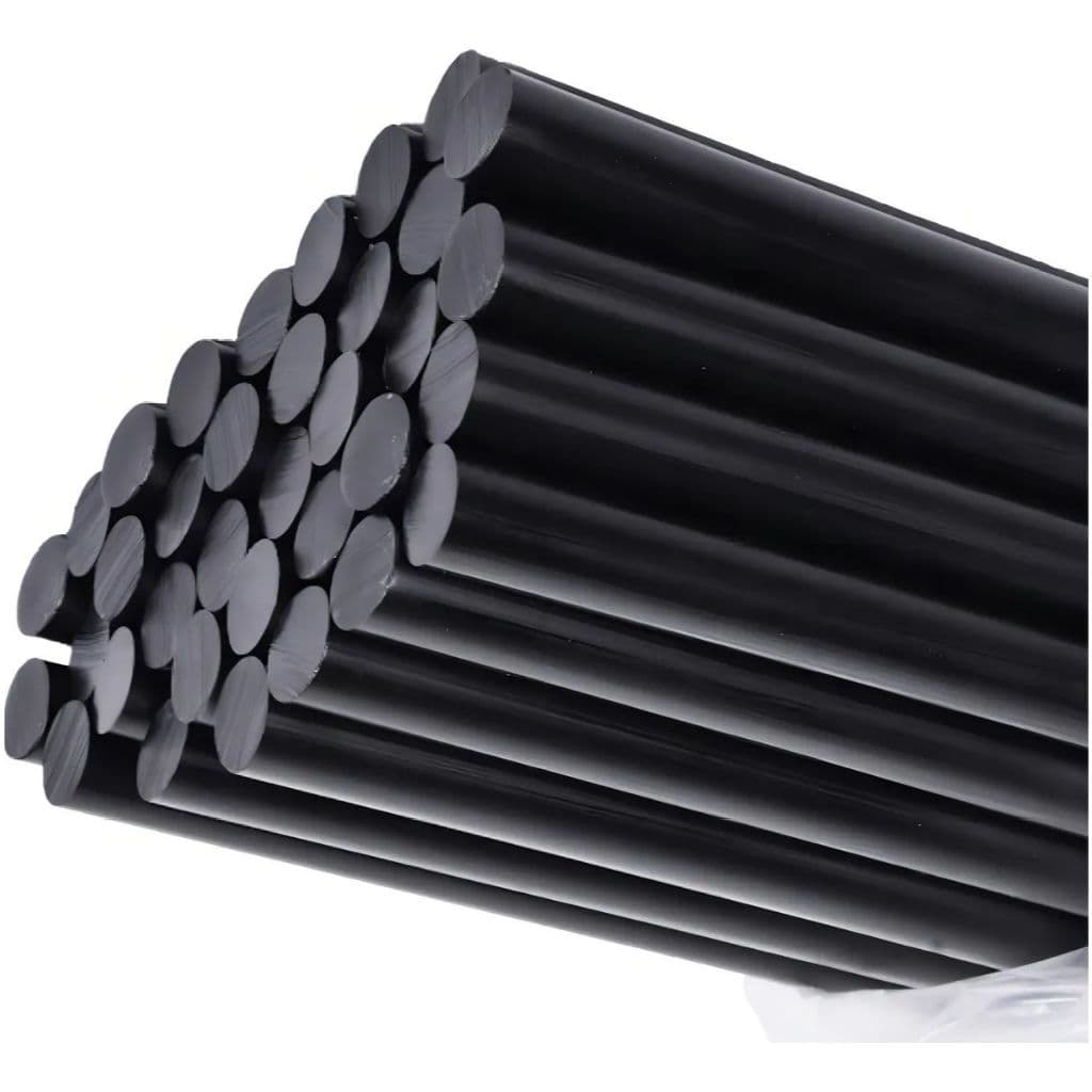 Kit com 10 Bastão de Cola Quente Preta Black Profissional Martelinho de Ouro Artesanato Madeira Biju