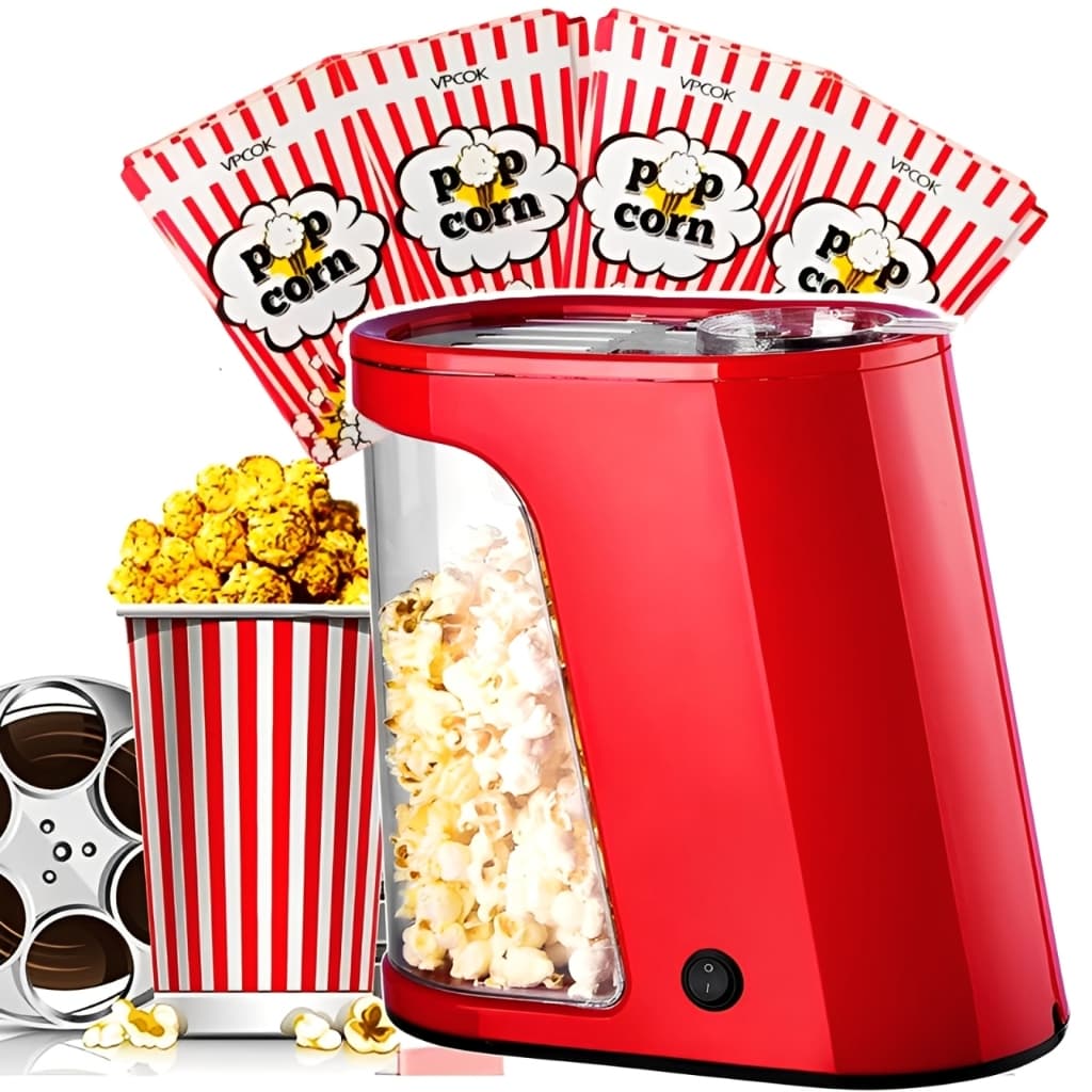 Pipoqueira Elétrica 1200W Sem Óleo Ar Quente PREMIUM