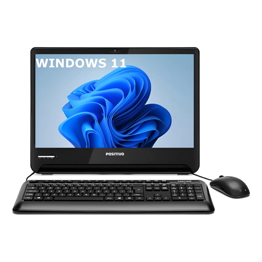 Computador Positivo All In One Core I3 7100 16gb 240ssd W11 Preto