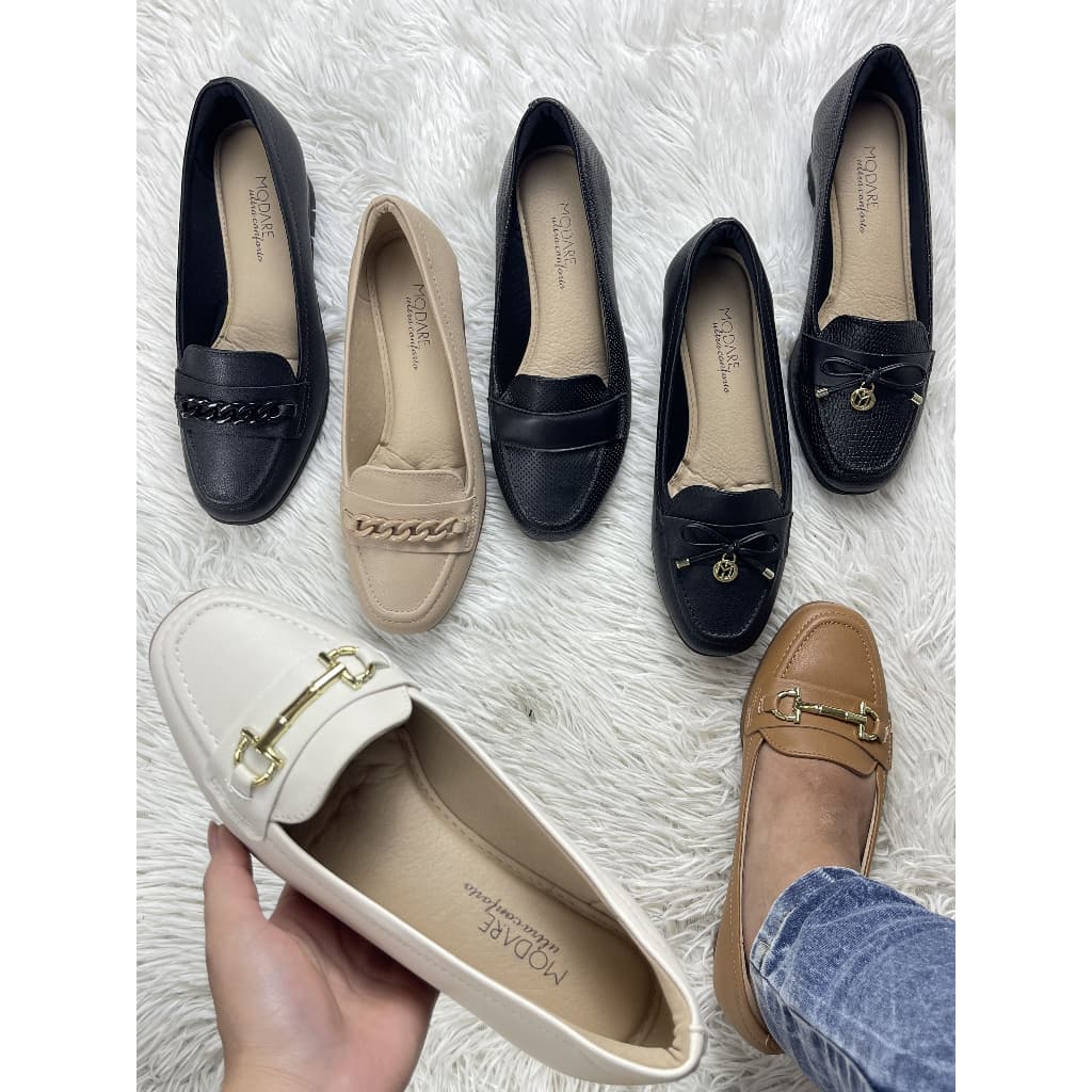Mocassim Anabela Modare Ultraconforto 7392.101/102/103/104