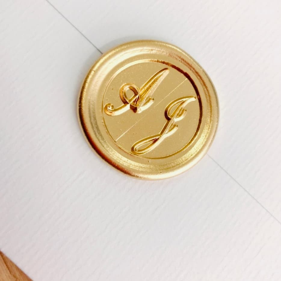 Lacre Dourado convites de casamento - Lacre Dourado convites de debutantes - Selo Dourado convites