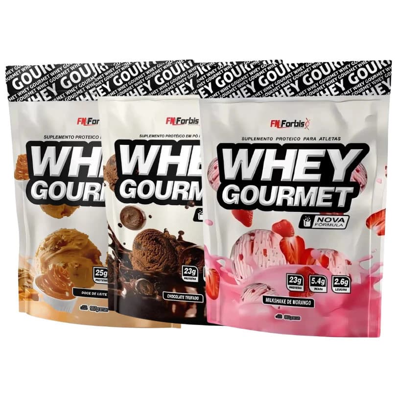 Whey Protein Gourmet Refil 900g Varios Sabores