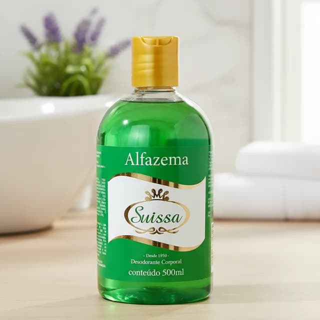 Desodorante Corporal Deo Colonia Alfazema Suissa 500Ml Familia Perfume Para o Corpo Pós Banho