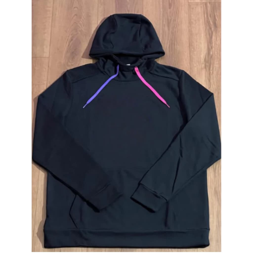 Moletom ATL Cordão Roxo e Rosa Lançamento Casaco Para o Frio Com Cordões Coloridos Streetwear.