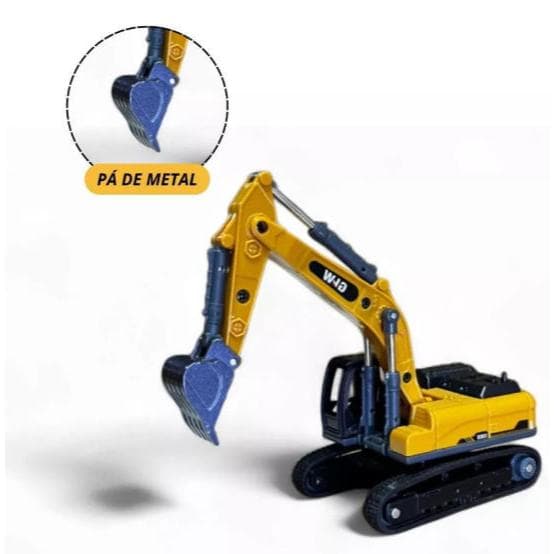 Miniatura Escavadeira Empilhadeira carregadeira Articulador Metal
