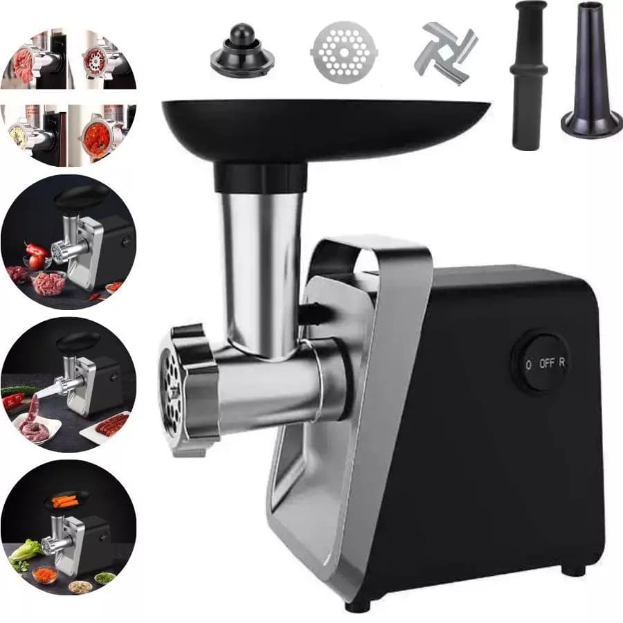 Maquina Moedor De Carne Frango Linguiça Salsichas Elétrico Triturador 110V/220V