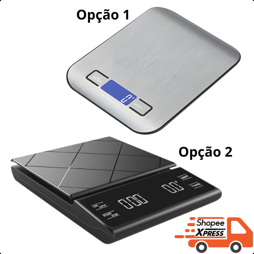 Balança Digital BARISTA 03kG OU COZINHA 10kg Alta Precisão Nutrição Dieta X-Matte