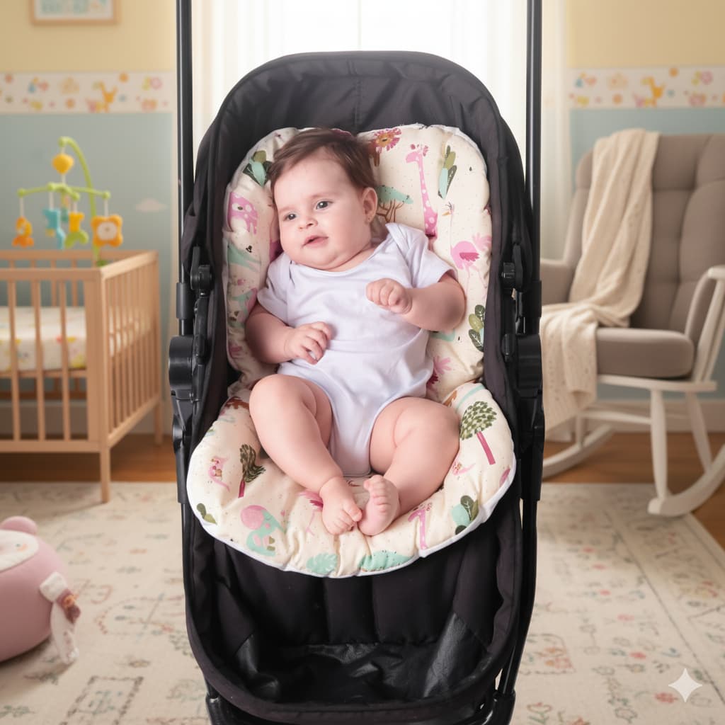 colchão para carrinho de bebê Moisés tamanho universal acolchoado