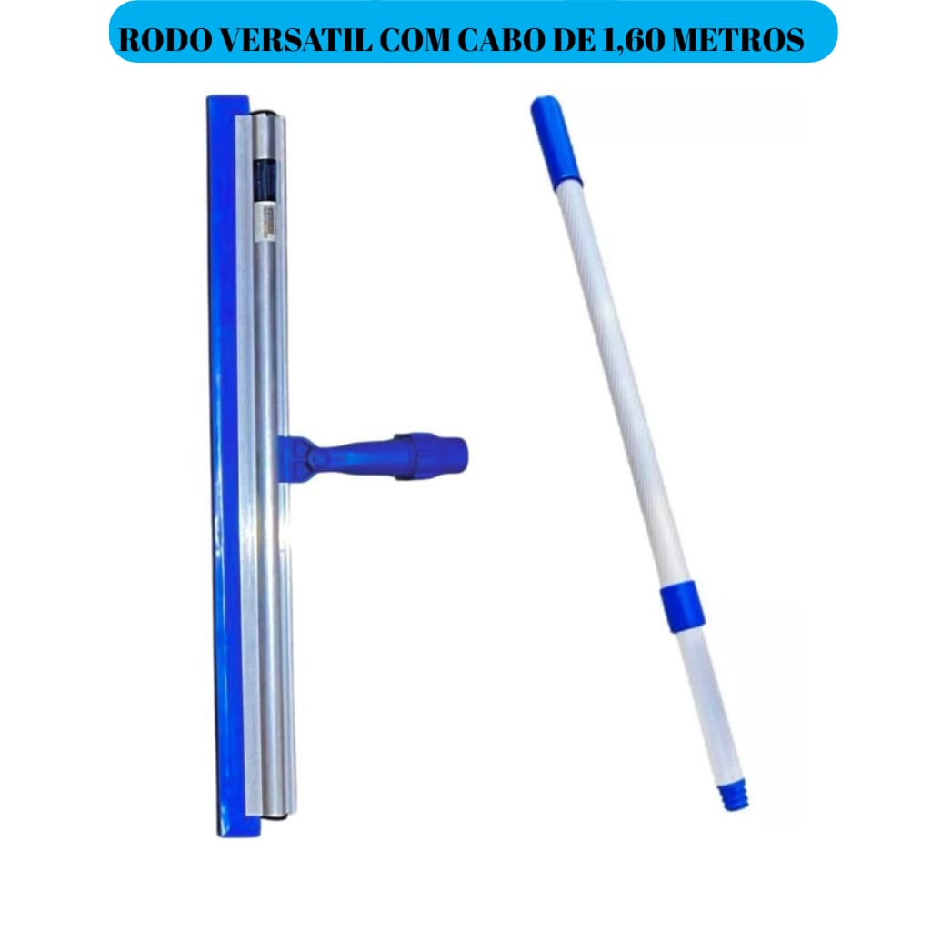 RODO TWISTER ARTICULADO, VERSATIL DE ALUMINIO 60CM COM CABO 1,60 METROS