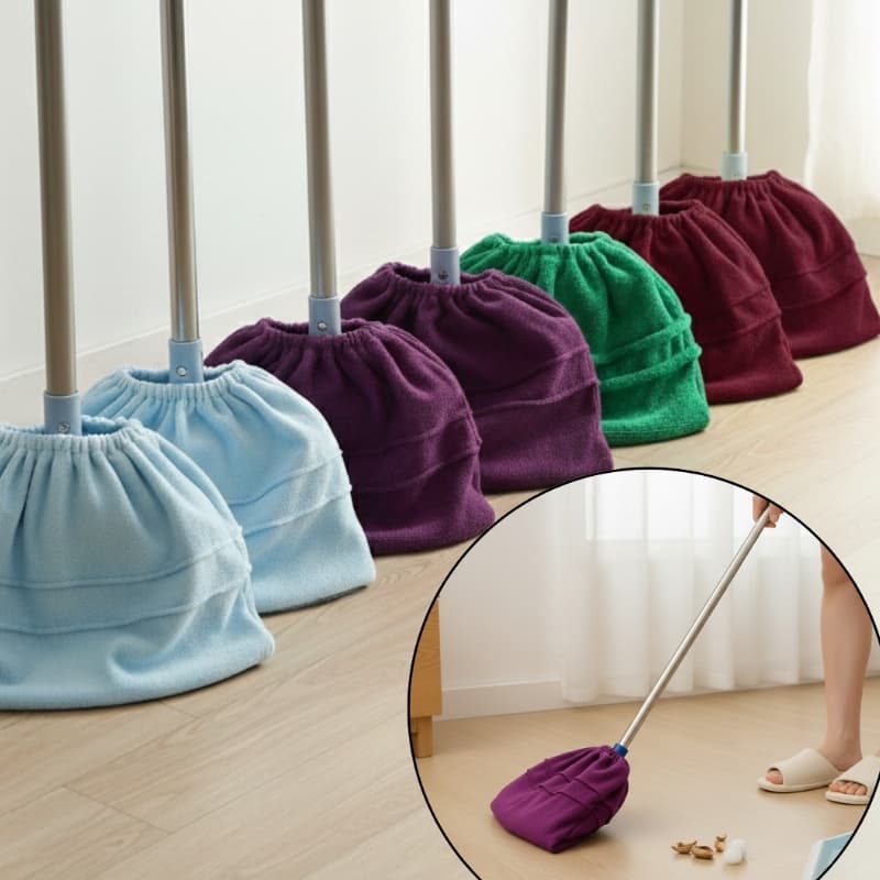 Capa Mop de Microfibra para Vassoura Refil Lavável Limpeza de Piso Teto Janela Super Absorvente Reutilizável Prática