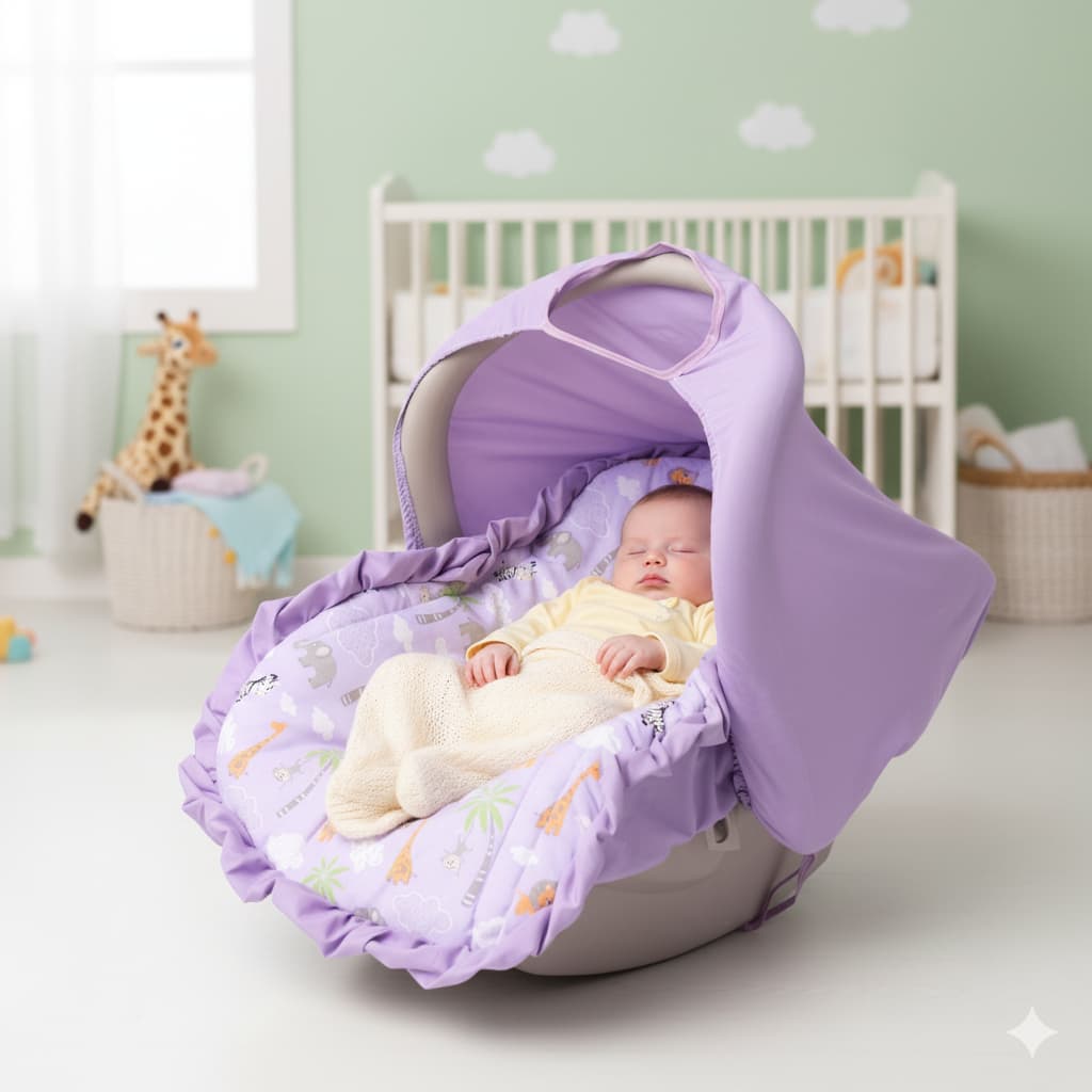 Capa Bebê Conforto E Capota Protetora De Sol Tam. Universal - enxoval de bebê, infantil, maternidade