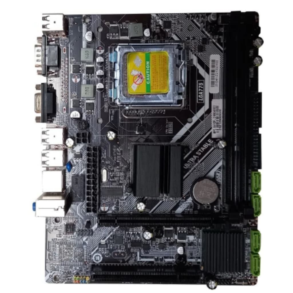 Placa-Mãe Socket 775 G41CPL DDR3 | VGA | USB | Rede | Áudio | Ideal para PC Básico