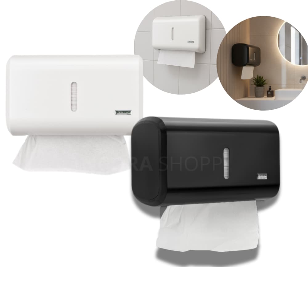 Dispenser Porta Papel Toalha Premisse Urban Suporte Compacto para Banheiro
