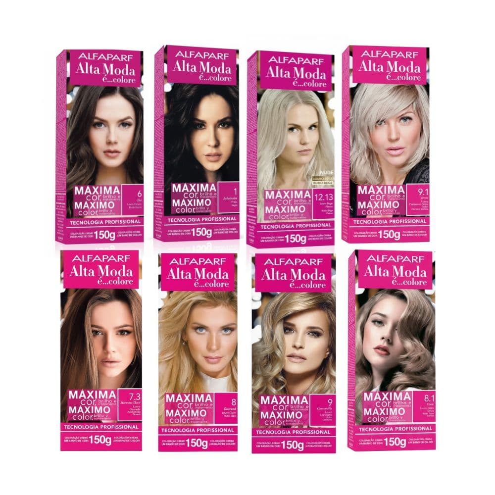 Tinta Profissional Alta Moda Alfaparf 150g Cores Normais Duradouras Tinta Para Cabelo