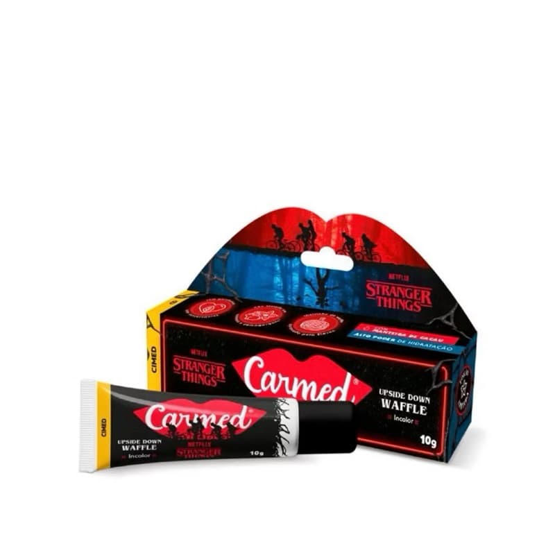 ESQUENTA 3.3 SHOPPE: Carmed Hidratante Labial Stranger Things preto 10g RARO