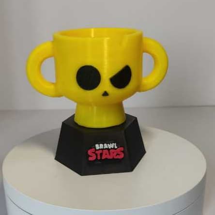 Troféu Brawl Stars 8.5 cm altura em 3D /Presente/Decoração/Enfeite/Geek